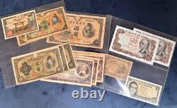 Ensemble de 130 anciens billets de banque étrangers Monnaie papier mondiale Beaucoup de prime UNC