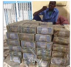 Ensemble de 5 billets authentiques de 100 trillions de dollars du Zimbabwe, Aa2008, UNC