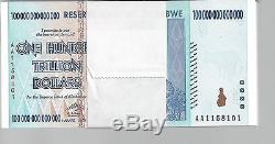 Erreur Dans Le Paquet, 100 Billions De Dollars En Monnaie Zimbabwéenne En Argent. 10 20 50