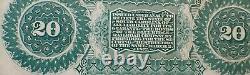 État de SC 20,00 $ Monnaie obsolète - 3,2, 1872 Blue Ridge Rail Road 223B