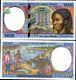 États D'afrique Centrale Congo 10000 Francs P105 2002 Navire Unc Monnaie Argent Remarque