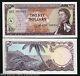 États Des Caraïbes Orientales 20 Dollars P15h 1965 Reine Unc Bateau Rare Monnaie Banknote