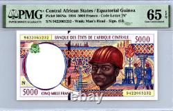 États d'Afrique centrale 5000 francs 1994 PMG 65 Gem UNC EPQ Pick-504NA