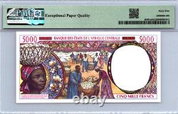 États d'Afrique centrale 5000 francs 1994 PMG 65 Gem UNC EPQ Pick-504NA