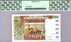 États d'Afrique de l'Ouest 500 Francs PCGS 68 PPQ SUPERBE GEM UNC Pick # 110Am