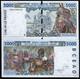 &Eacute;tats D'afrique De L'ouest S&eacute;n&eacute;gal 5000 Francs P713k 1995 Smelt Unc Billet De Banque Monnaie