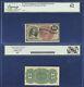 États-unis 15 Cents Fractional Currency Unc 62 Avec Treasury Seal Plate #2 Erreur