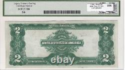 États-unis $2 Dollars Silver Certificate Banknote (1899) Lcg Unc-64 Fr-256 Préfixe N