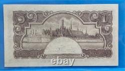 Extrêmement Rare Unc Note 1944 Banknote Monnaie Thaïlande Roi Rama VIII 1 Baht