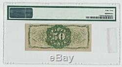 Fr 1339 Troisième Numéro 50 ¢ Vert Retour Pmg 63 Choix Unc Fractionnel Monnaie Cinquante