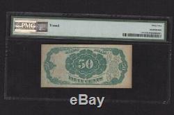 Fr. 1381 Fifty Cent 50c 5 E Numéro Fractional Currency Ch Unc 62 Pmg Noir Et Blanc