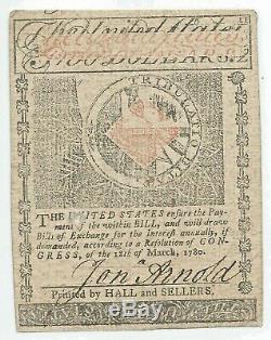 Fr Ri-283 $ 2 Rhode Island Colonial Monnaie 2 Juillet 1780 Gem Cu Uncirculated Unc