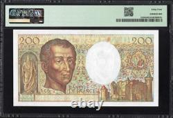 France 200 Francs P155b 1987 PMG64 Choix UNC Billet de banque Monnaie française BELLE