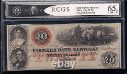 Frankfort, Ky, 20 $, Billets Obsolètes, The Farmers Bank Of Kentucky, Gem Unc