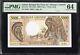 Gabon 5000 Francs P6a 1984 Billet De Banque En Unc Choix Pmg64 Note De Monnaie Africa Française