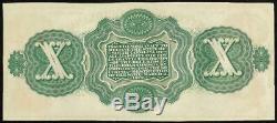 Grande 1872 $ 10 Dollar Bill South Carolina Note Devise Big Billets Unc
