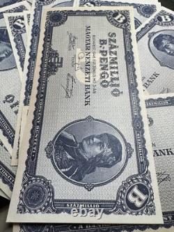 Hongrie Authentique 100 Quintillions de b-Pengo 1946, SUPERBE GEM UNC Monnaie P-131