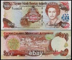Îles Caïmans 100 DOLLARS P-25 1998 Reine Elizabeth QE II ? Billet de monnaie UNC