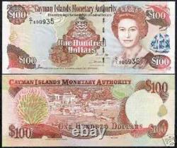 Îles Caïmans 100 DOLLARS P-25 1998 Reine Elizabeth QE II ? Billet de monnaie UNC