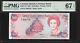 Îles Caïmans 10 Dollars 1991 Pmg 67 Epq Unc P#13 Imprimeur De La Banque De La Monnaie Tdlr
