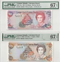 Îles Caïmans 1 100 Dollars Série 1996 Loi sur la Monnaie Révisée Superb Gem UNC