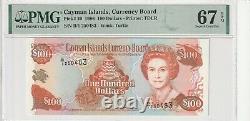 Îles Caïmans 1 100 Dollars Série 1996 Loi sur la Monnaie Révisée Superb Gem UNC