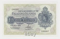 Îles Falkland 1 Livre 1982 P8e GEM UNC Billet de Banque Reine Rare Dernière Date
