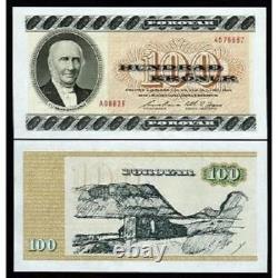 Îles Féroé 100 KRONUR P-21 1988 Dessin UNC Monnaie Mondiale Danoise BANQUE NOTE