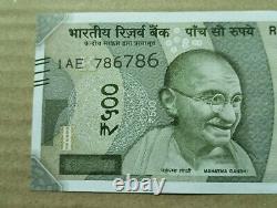 Inde 500 Rs/- 786786 Billet/Monnaie de Banque Non Ciselé