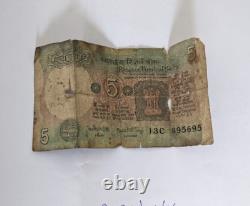 Inde 5 roupies billet de banque en papier Monde Billet de banque UNC Devise Facture Note