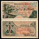 Indonésie 1 Rupiah P76 1960 Bundle Fruit Unc Currency Money Bill 100 Billets De Banque