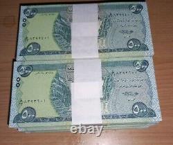 Irak 250 000 DINARS Nouveau 2018, (500 dinars × 500 pièces) 5 LIENS Billet de banque UNC