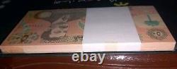 Irak 50 Dinars Irakiens P-75 1991 x 100 Pcs BUNDLE UNC SADDAM Billet de monnaie mondiale