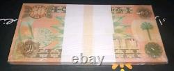 Irak 50 Dinars irakiens P-75 1991 x 100 pièces EN BUNDLE UNC SADDAM Billet de monnaie mondiale