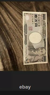 Japon 10000 Yen Billet De Banque. 10 000 Unc Bill Japonais. Les Billets De Nihon. Monnaie H
