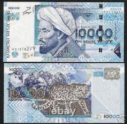 Kazakhstan 10000 10 000 Tenge P25 2003 Rare Comme Unc Leopard Billet de Banque Monnaie