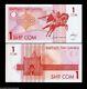 Kirghizistan Som 1 P4 1993 Bundle Aigle Cheval Unc Monnaie De L'argent Du Projet De Loi 100 Banknote
