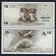 Lituanie 10 Litu P-47 A 1991 Aa Préfixe Euro Pilote D'avion Unc Billet De Monnaie