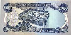 Lot De 15 Unc 5000 Billets De Banque Dinars Iraquiens 15 X 5000 = 75 000 Iqd Irak Monnaie