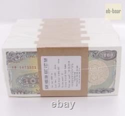 Lot de 1000 pièces de billets en papier de 1000 Dong du Vietnam - Collections UNC en briques