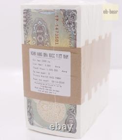 Lot de 1000 pièces de billets en papier de 1000 Dong du Vietnam - Collections UNC en briques