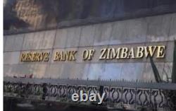 Lot de 25 billets authentiques de 100 trillions de dollars zimbabwéens, Aa2008, UNC