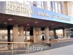 Lot de 3 billets authentiques du Zimbabwe de 100 trillions de dollars, Aa/2008, UNC