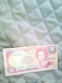 Lot mixte de 21 billets de banque en papier du monde différents, monnaie étrangère Cir et Unc