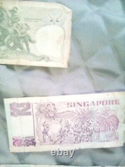 Lot mixte de 21 billets de banque en papier du monde différents, monnaie étrangère Cir et Unc
