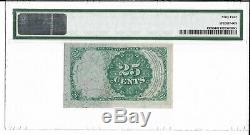 M1 Fr1309 25 Cents 5ème Edition Fractional Currency Pmg 64 Ch Unc Livraison Gratuite