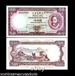 Macao 50 Patacas P-60 A 1981 Navire Présidente Non circulé Macao Devise Chine Argent Note