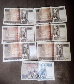 Mélange de 5 billets de banque en papier du monde différents, monnaie étrangère Cir & Unc