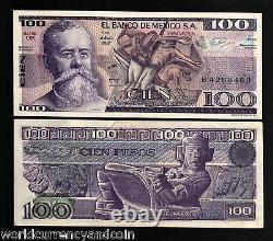 Mexique 100 Pesos P74c 1982 Bundle Painting Unc Currency Money Banknote 100 Pcs