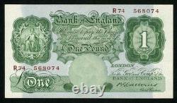 Monnaie 1929-34 Grande-Bretagne Billet de Banque One Pound P-363b Catterns Préfixe R74 UNC
